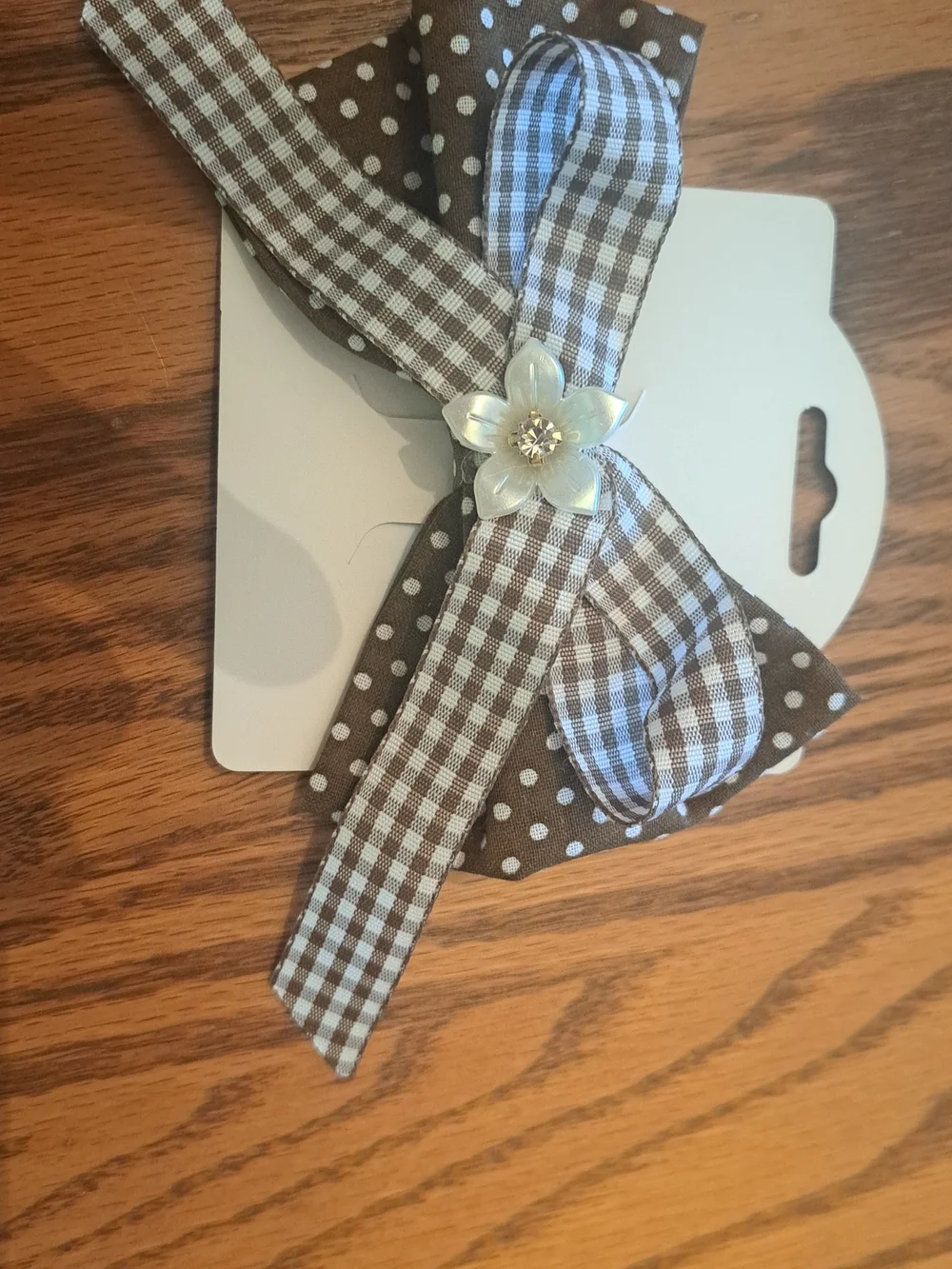 Set Of 5 Assorted Polka Dot Girls Hair Bows / Brandnew / Alligator Clip